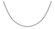 14K White Gold 4.00tw Tennis Necklace