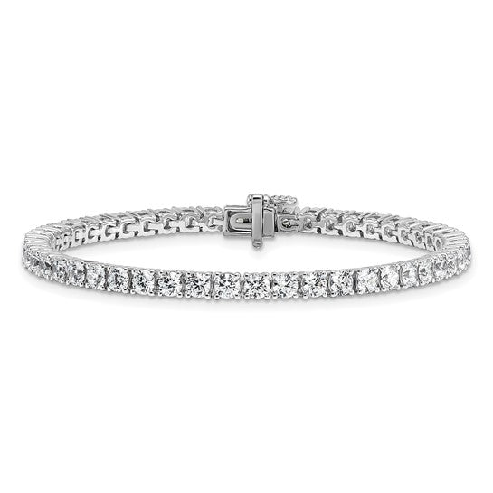 14 Karat White Gold Laboratory Grown Diamond Tennis Bracelet