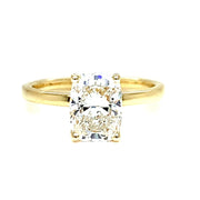 2.05ct Solitaire Laboratory-Grown Elongated Cushion Cut Diamond Engagement Ring