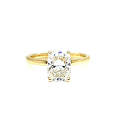2.05ct Solitaire Laboratory-Grown Elongated Cushion Cut Diamond Engagement Ring