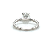 14K White Gold 1.09ct Solitaire Lab Grown Diamond Engagement Ring