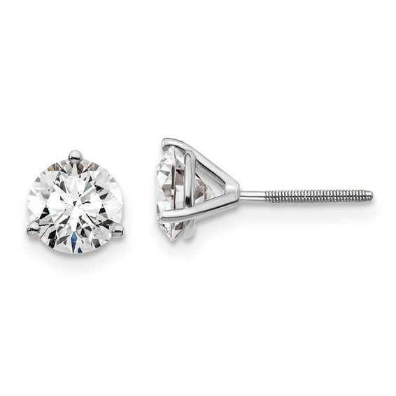1.50tw Laboratory Grown Diamond Studs in 14K White Gold
