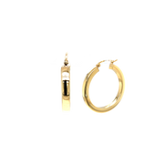 14K Yellow Gold Small Hoop Earrings