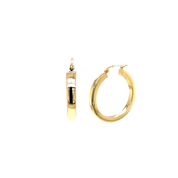 14K Yellow Gold Small Hoop Earrings