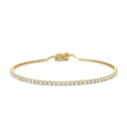 14K 1.25ctw Yellow Gold Tennis Bracelet