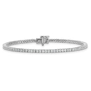 14K White Gold 2.00CTW Lab Grown Tennis Bracelet