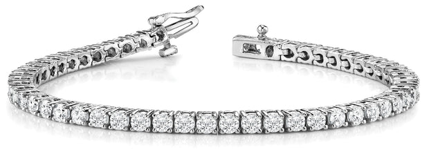 14K White Gold 5.00ct Diamond Tennis Bracelet
