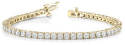 5 1/4ct Natural Diamond Tennis Bracelet in 14K Yellow Gold