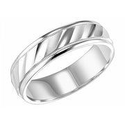 6MM Textured Wedding Band