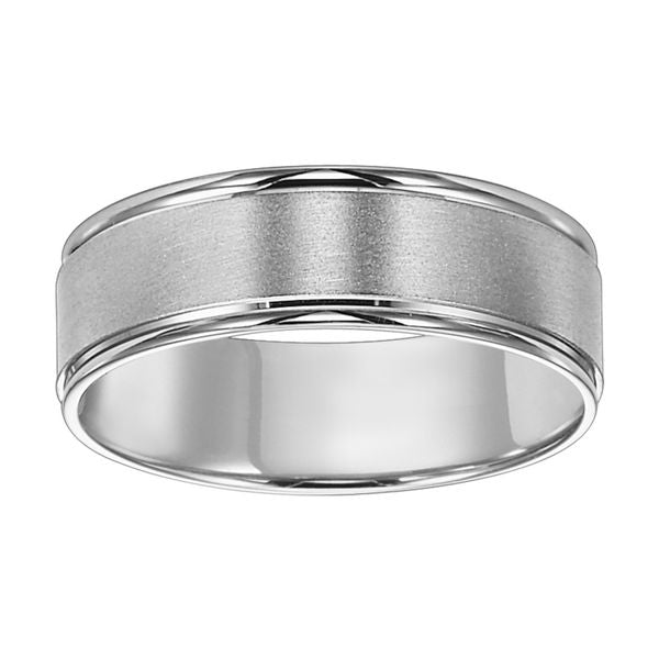 6MM Flat Satin Finish Wedding Band