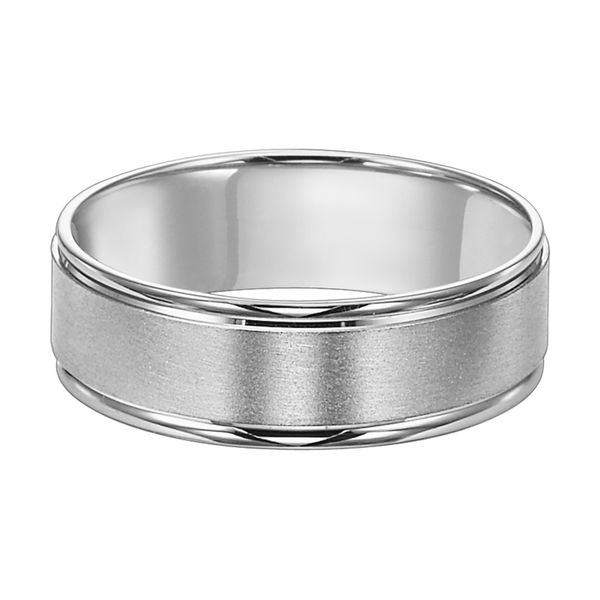 6MM Flat Satin Finish Wedding Band