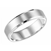 14K Satin Finish Wedding Band