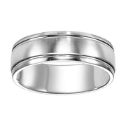 7MM Satin Finish Wedding Band