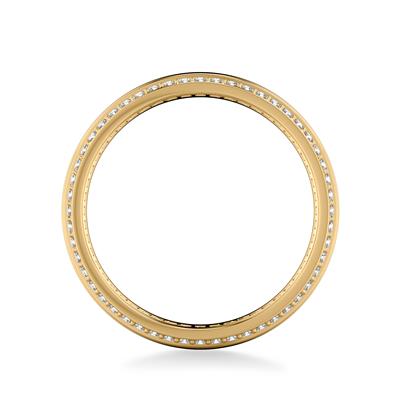 14K Yellow Gold 7MM Double Row Eternity Band
