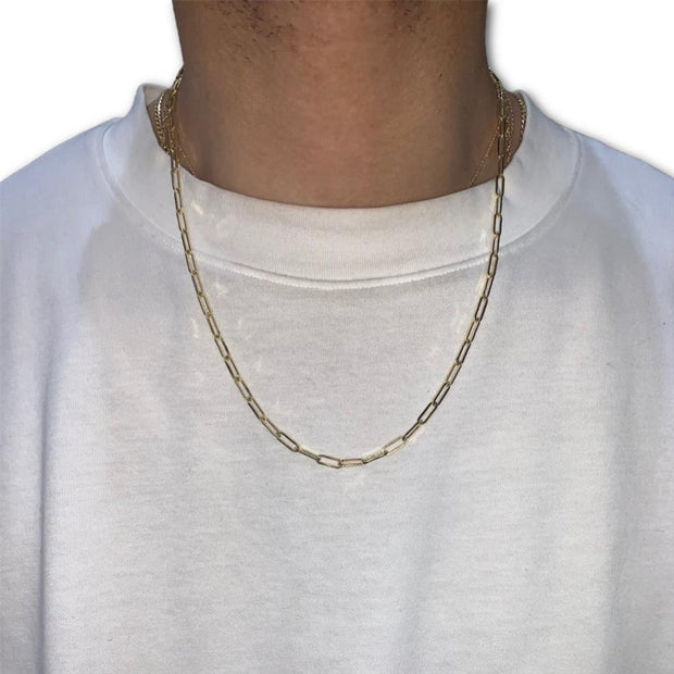 14K Paperclip Chain 20"