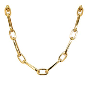 14K Gold Paperclip Chain 18"
