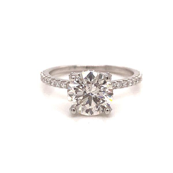 Pave Natural Diamond Engagement Ring 2.38ct tw