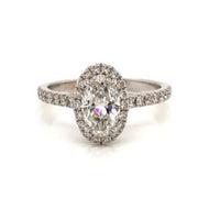 Oval Halo Engagement Ring