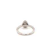 Pear Halo Engagement Ring