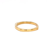 18K Yellow Gold Vintage Square Band Ring