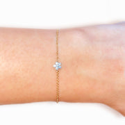 14K Diamond Star Bracelet