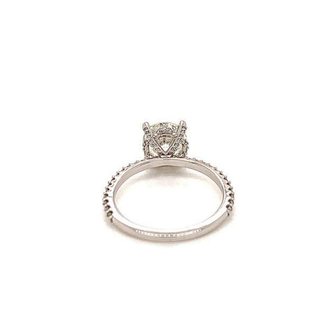 Pave Natural Diamond Engagement Ring 2.38ct tw