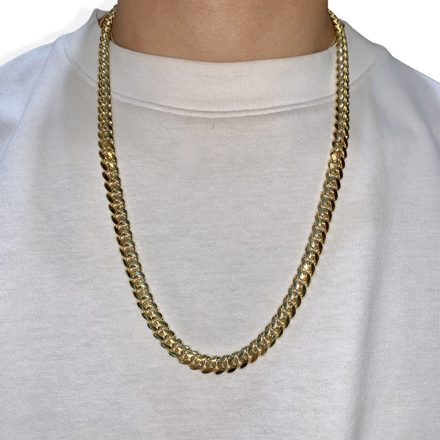 14K Solid Cuban Link Chain
