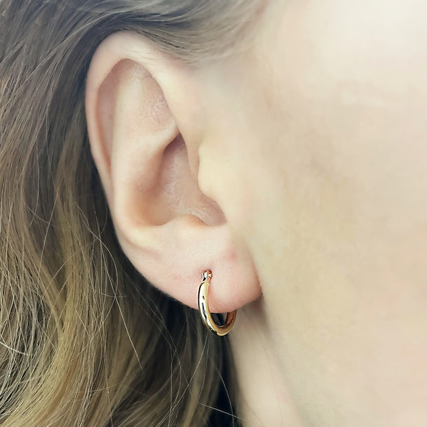 14K Small Gold Small Hoop Earrings