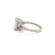 14K Moissanite & Diamond Engagement Ring