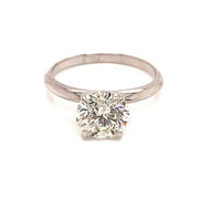 Solitaire Round Diamond Engagement Ring