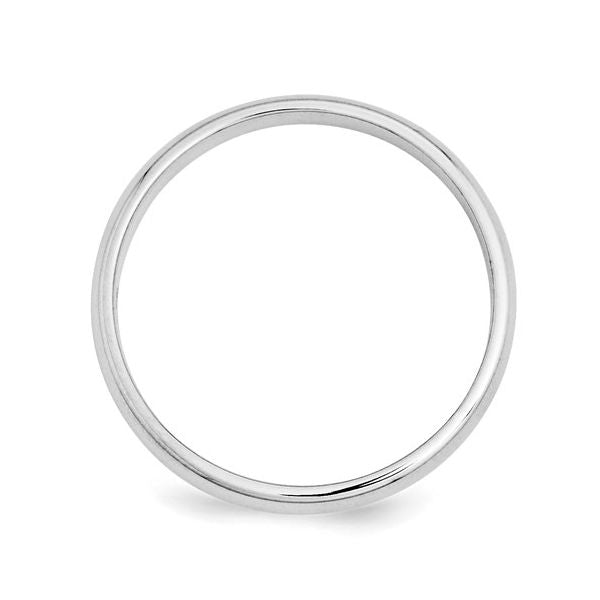 3MM White Gold Wedding Band