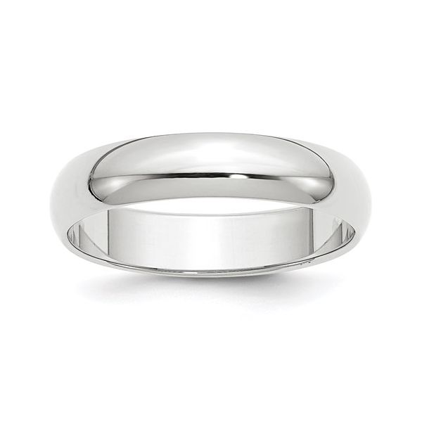 5MM White Gold Wedding Band